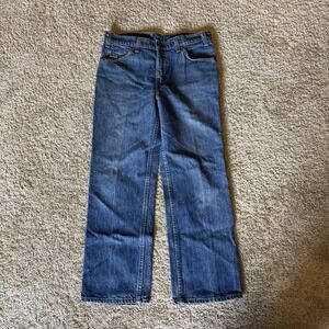 Vintage 90s Levi's Husky Jeans 30x26 Medium Wash Orange Tab 318-0216‎ USA Made